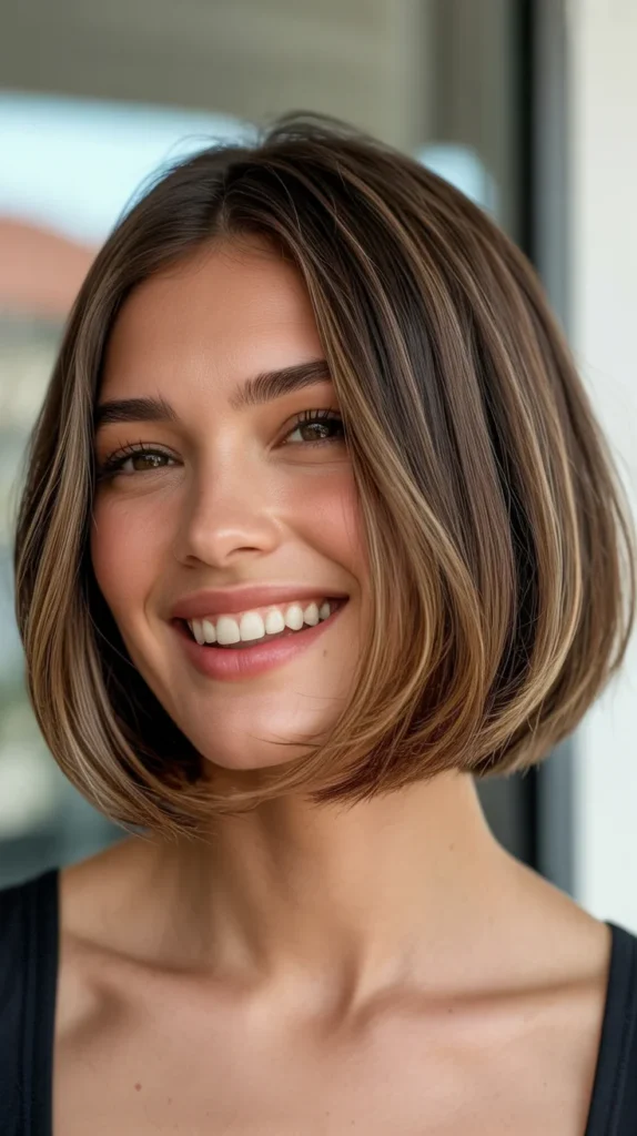 Chin-Length Bob with Textured Ends