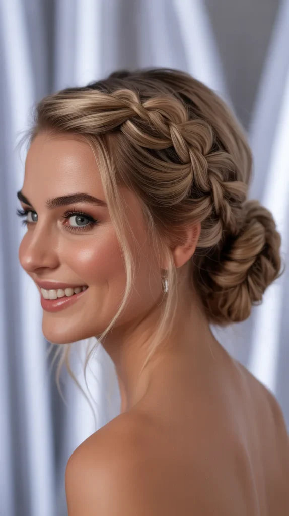 Side Bun with Braids