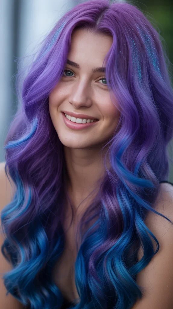 Purple and Blue Galaxy Blend