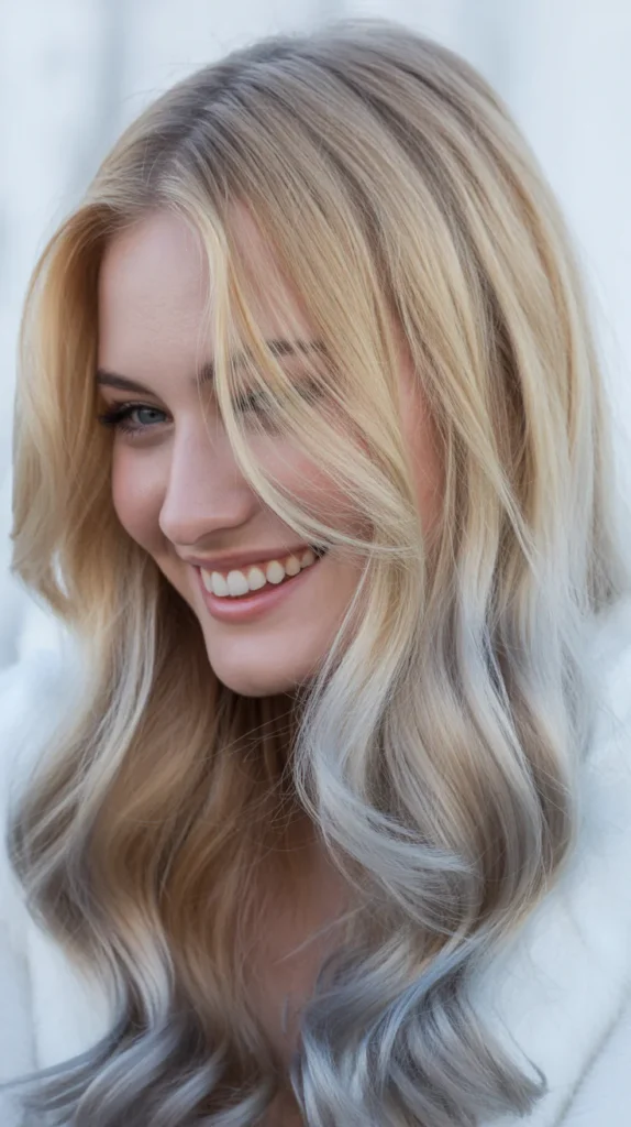 Golden Blonde with Ash Lowlights