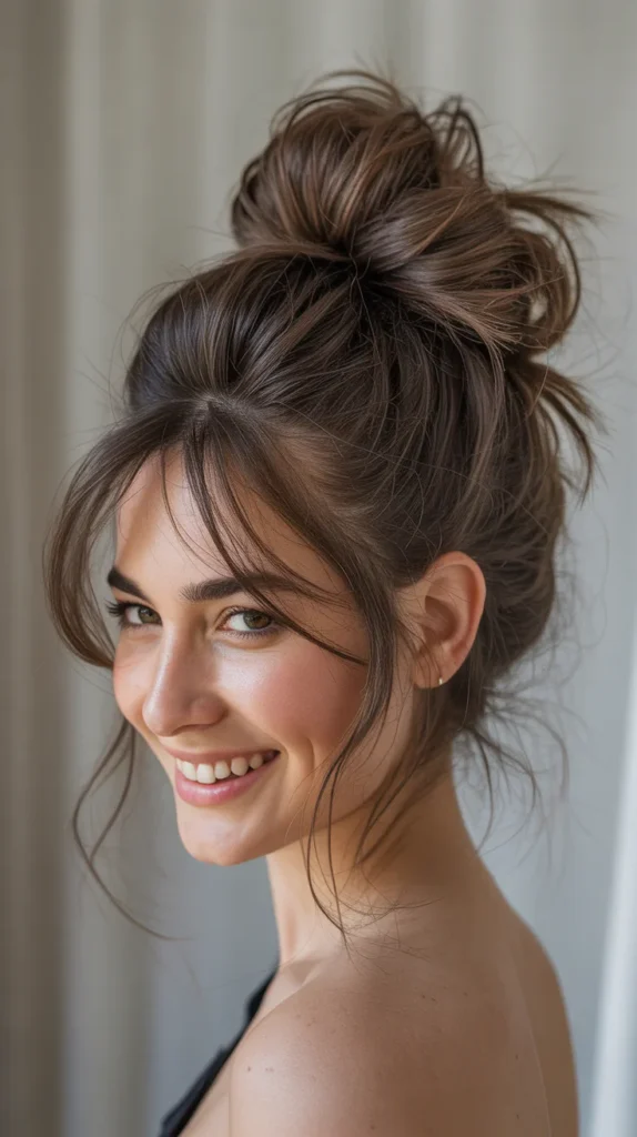 Messy Bun with Volume