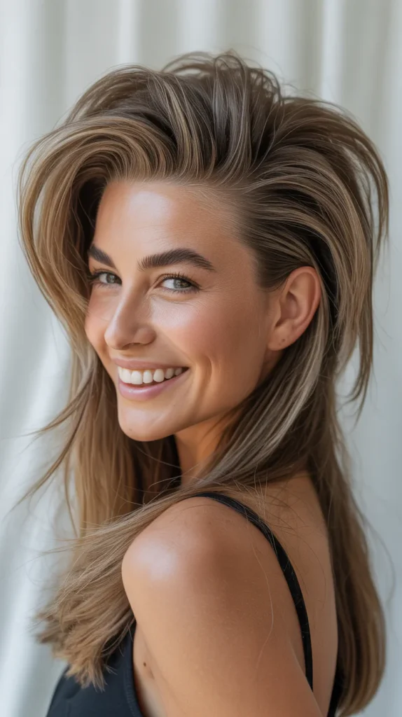 Faux Hawk for Long Hair