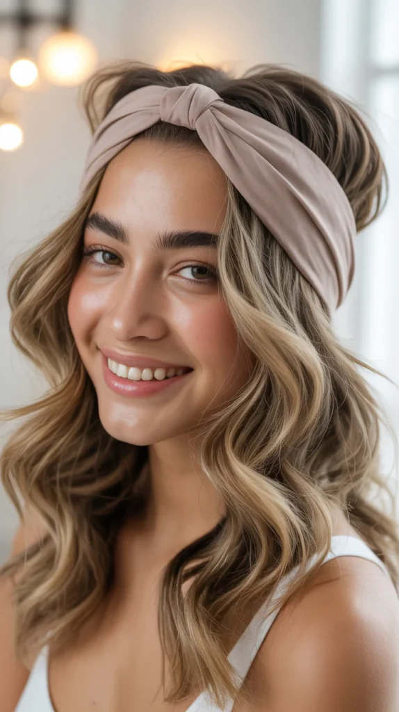 Thick Headband with Tousled Waves