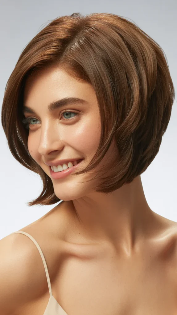 Textured Bob with Side Part