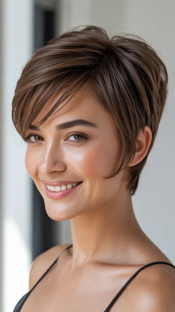 Pixie Cut with Side Bangs