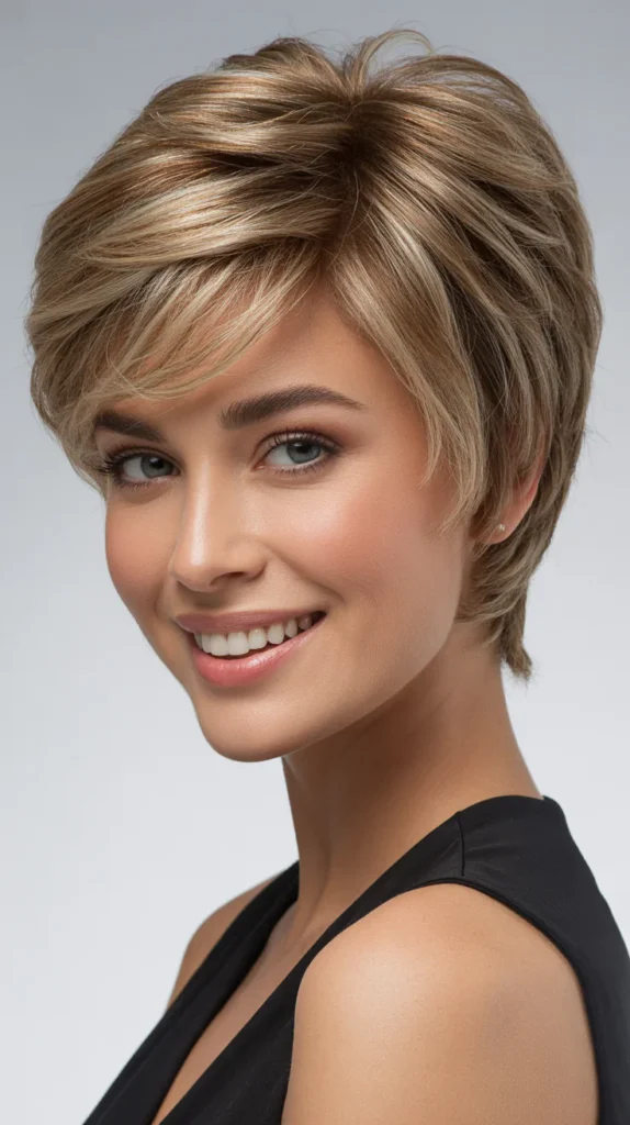  Layered Pixie Cut