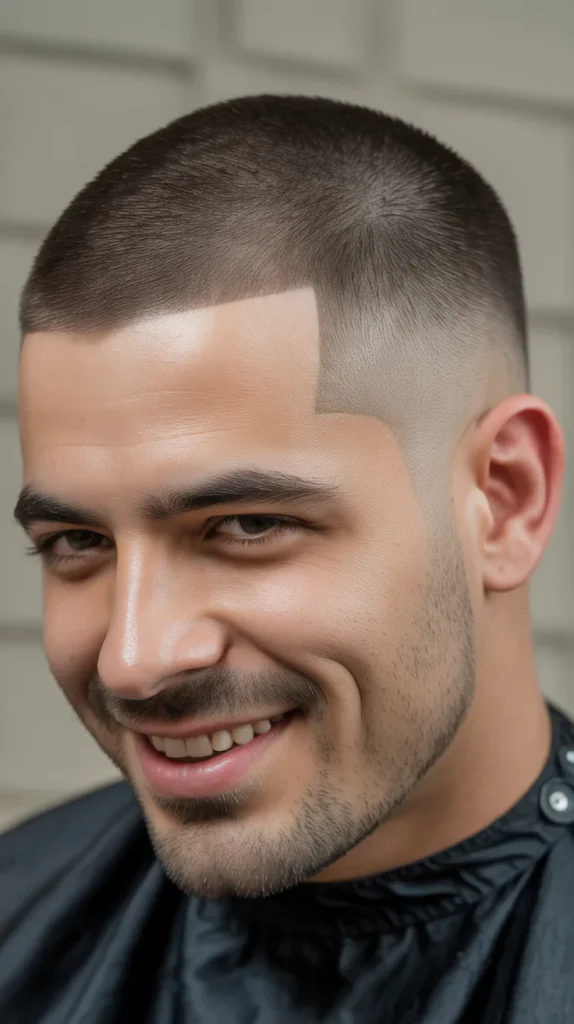 Crew Cut with High Skin Fade