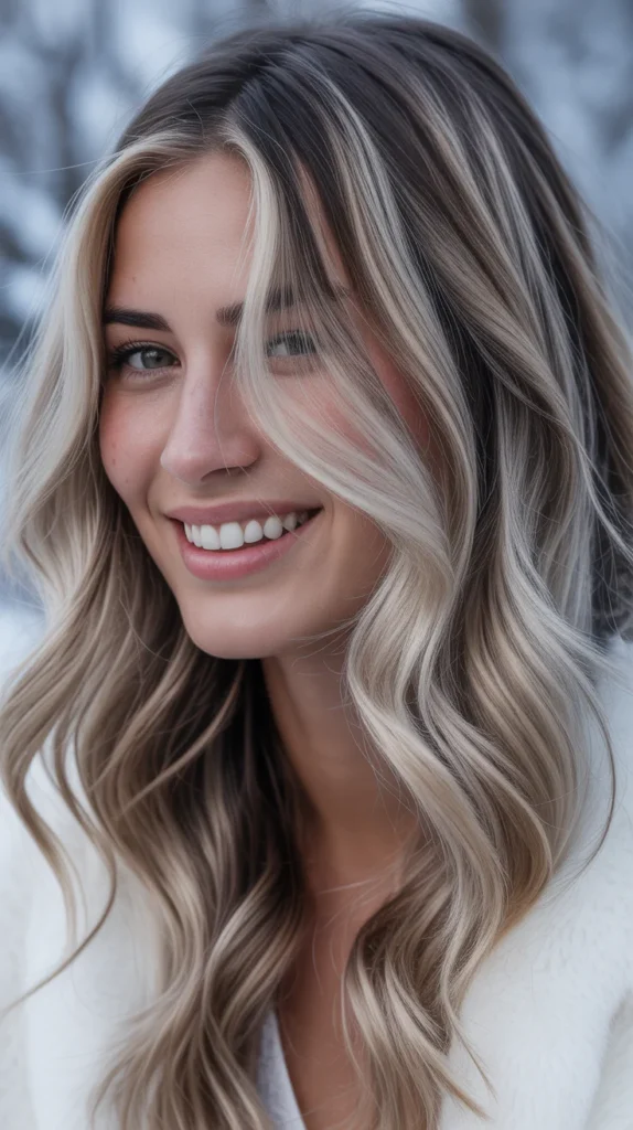 Ash Blonde with Dark Roots