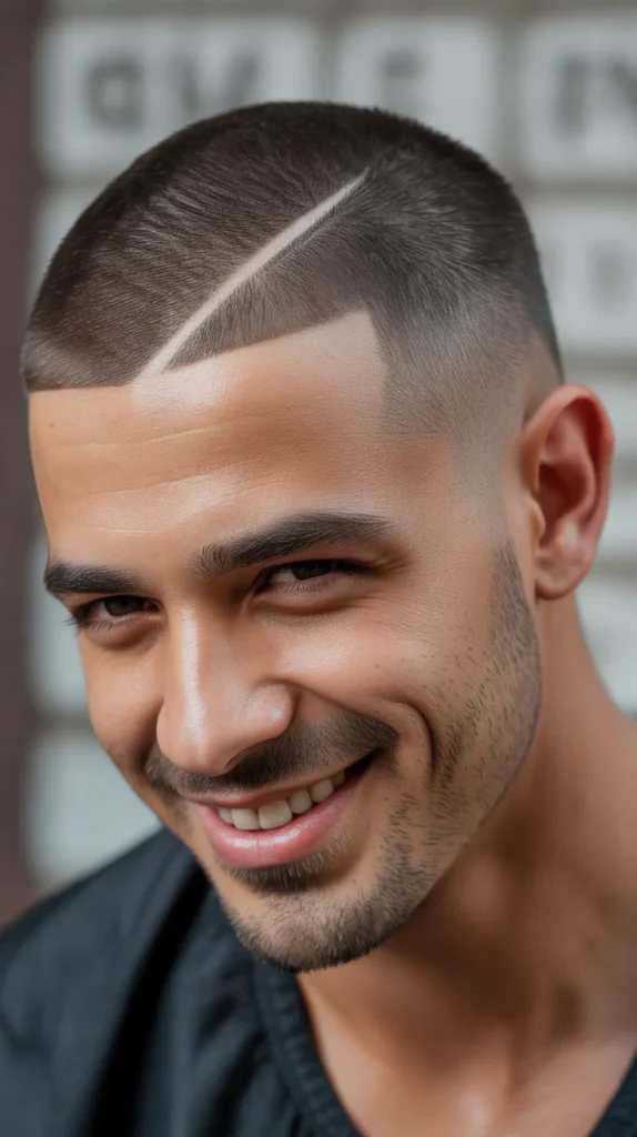 Crew Cut with Hard Part