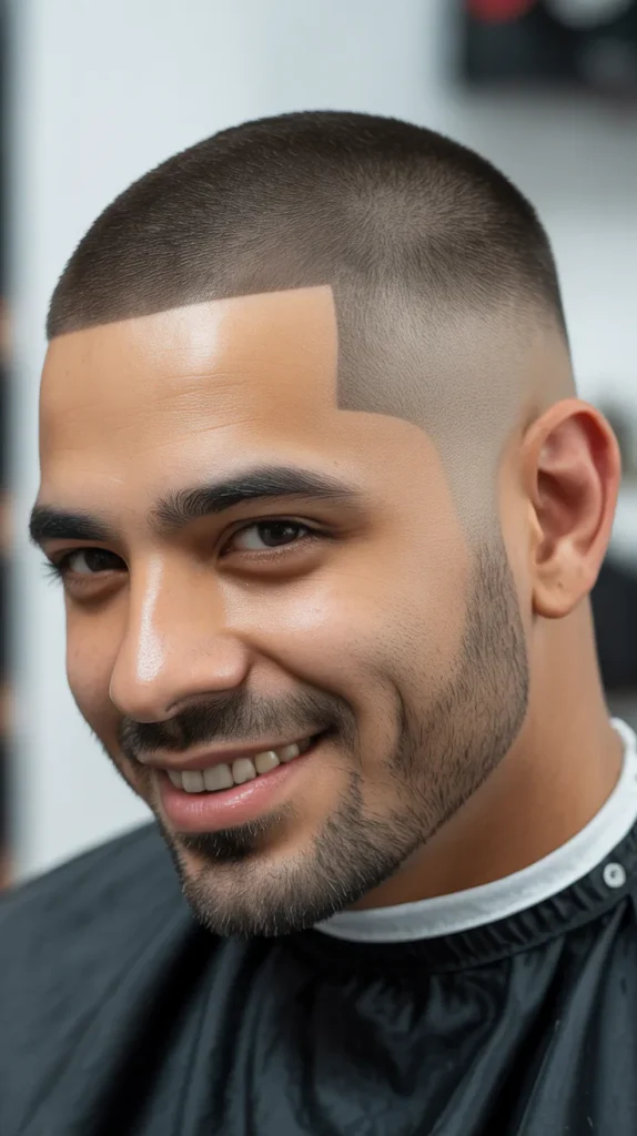 Low Taper Fade with Buzz Cut