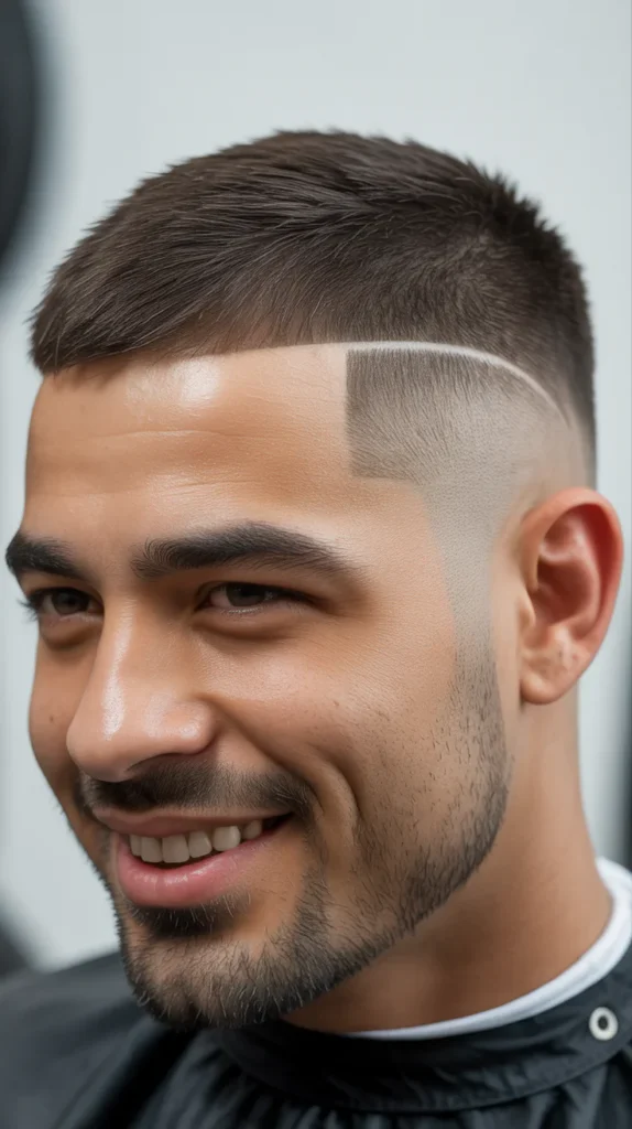 Crew Cut with Burst Fade