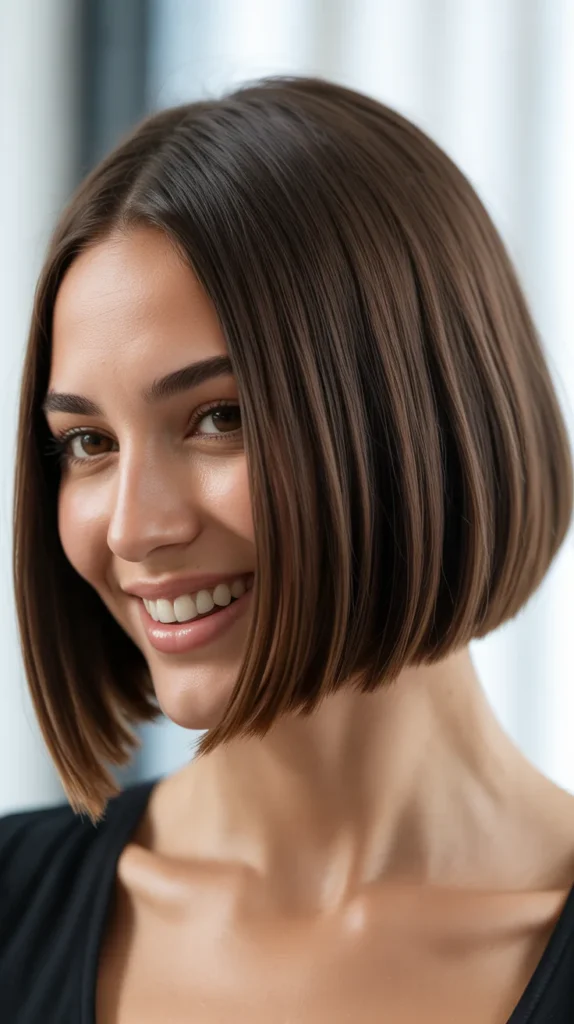 Sleek Blunt Bob
