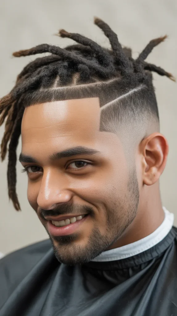 Low Taper Fade with Dreadlocks