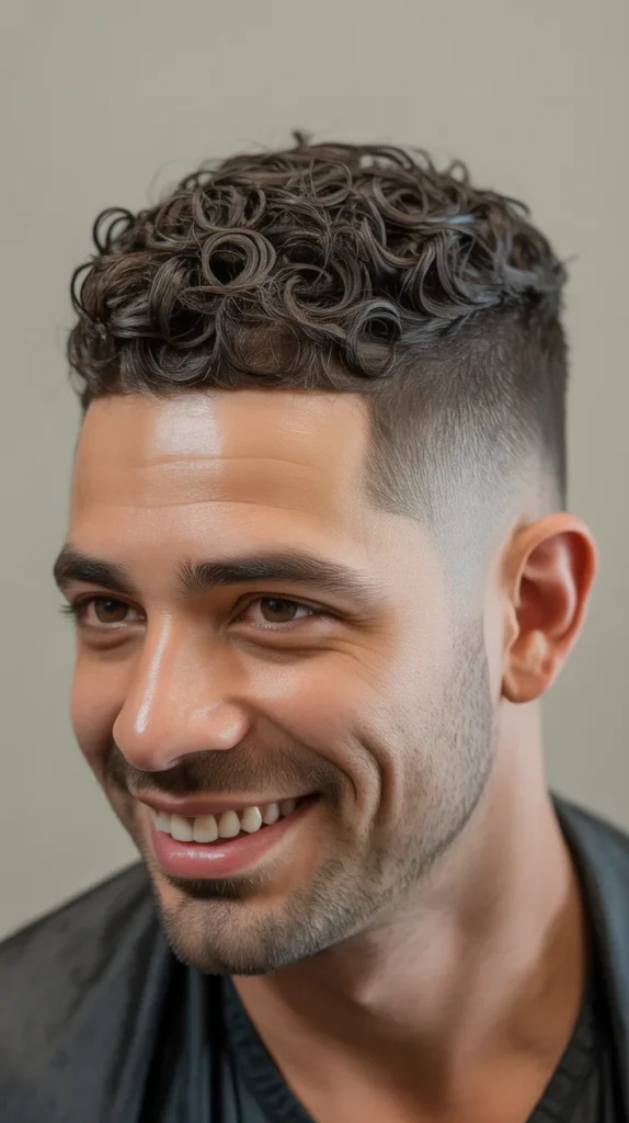 Curly Crew Cut