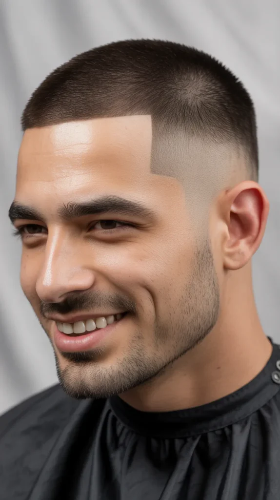 Crew Cut with Mid Fade