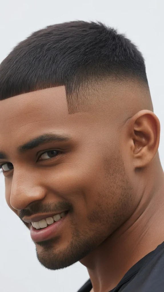  Low Taper Fade with Long, Layered Top