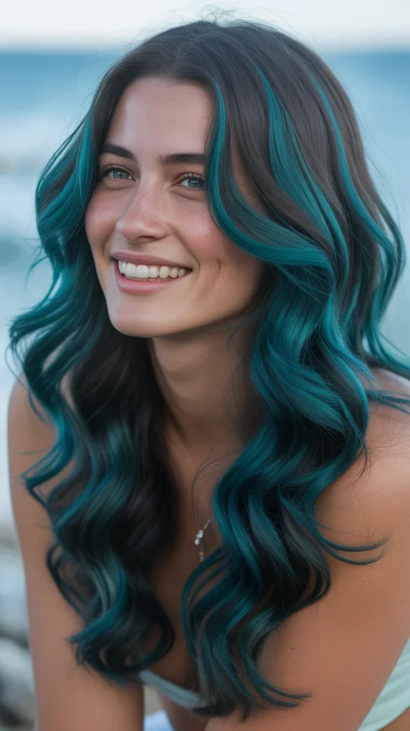  Ocean’s Depth Teal Hair