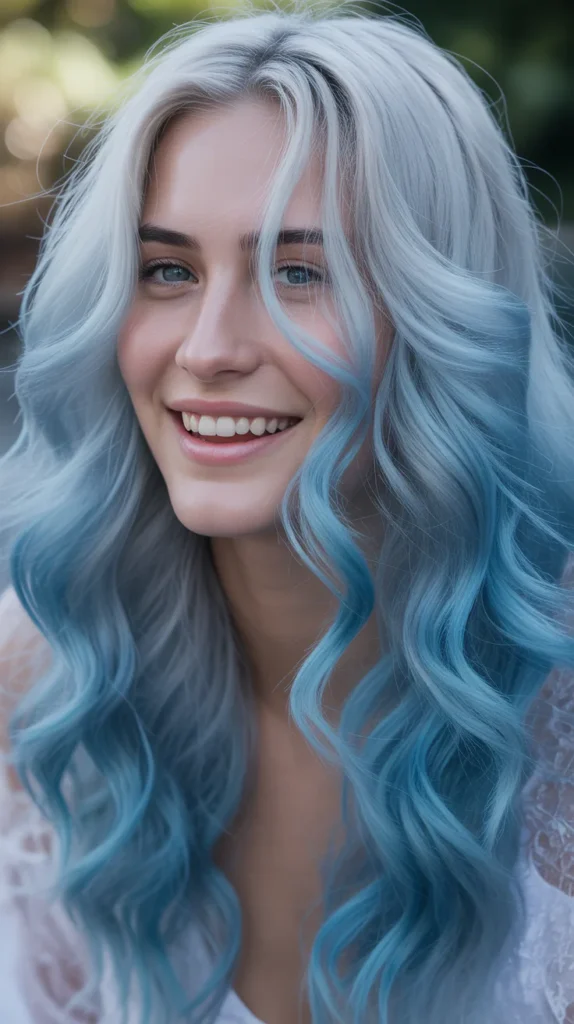 Icy Blue and Silver Melt