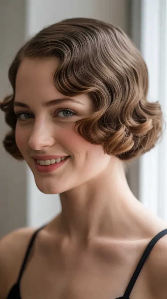 Vintage-Inspired Finger Wave Bob