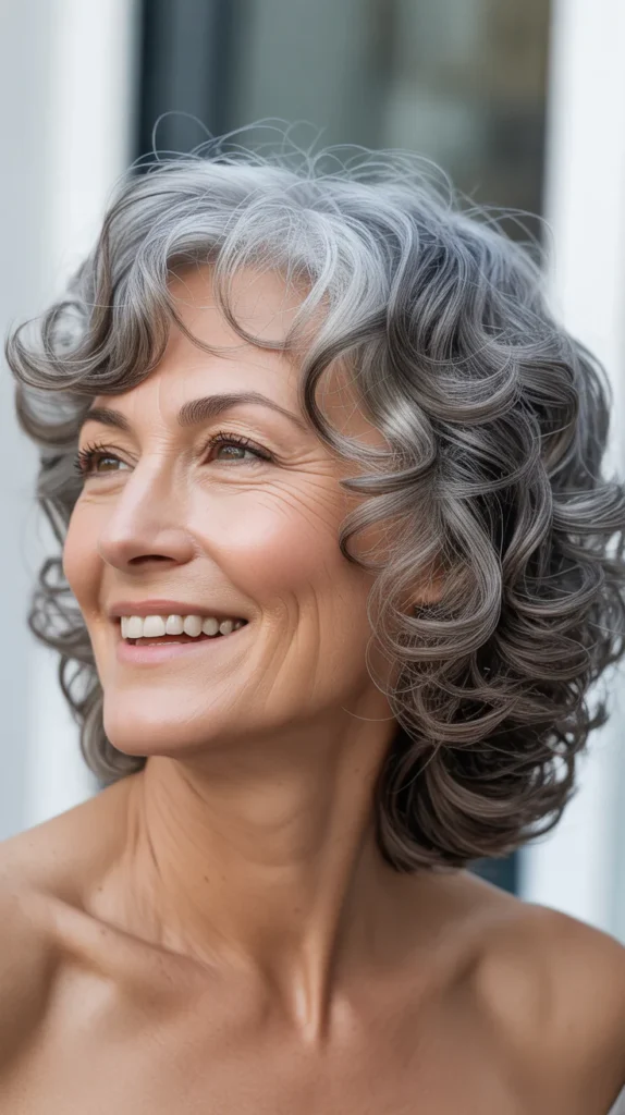 Curly Lob with Layers