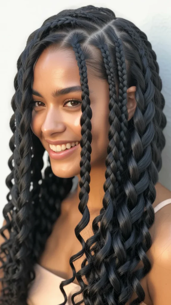 Crochet Braid with Side Part