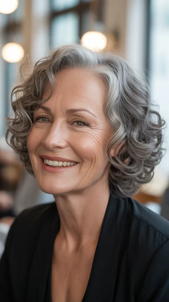  Curly Lob (Long Bob)