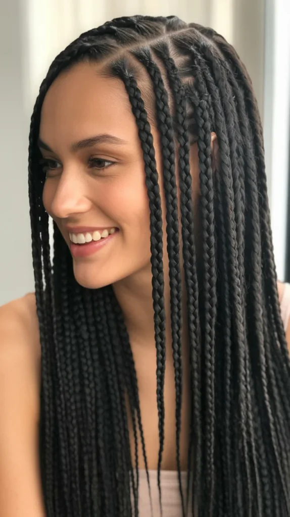 Crochet Braids with Straight Ends