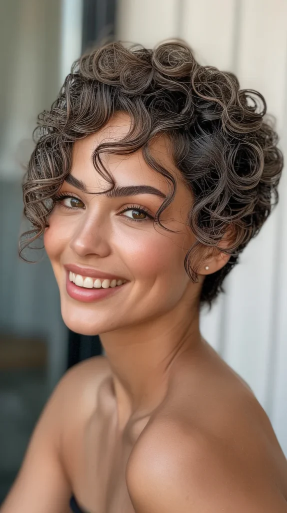 Curly Pixie Cut