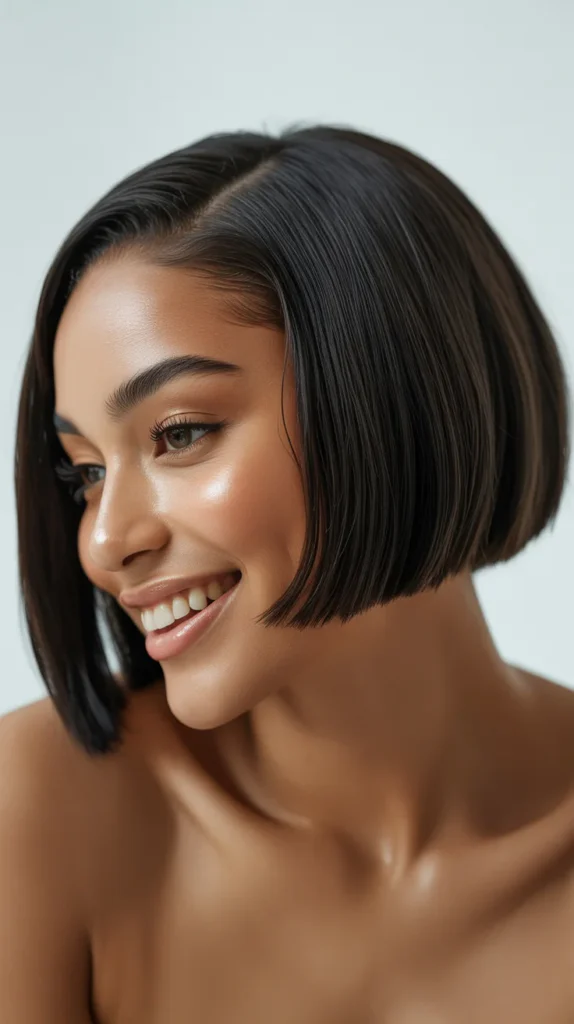 Sleek Side-Parted Bob