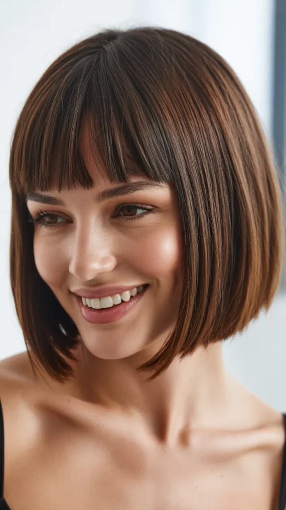 Bob with Blunt Bangs