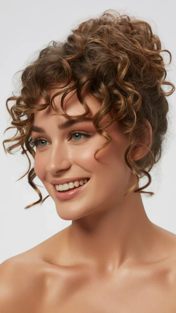 Messy Curly Updo