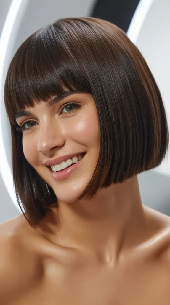 Blunt Bob with Bangs