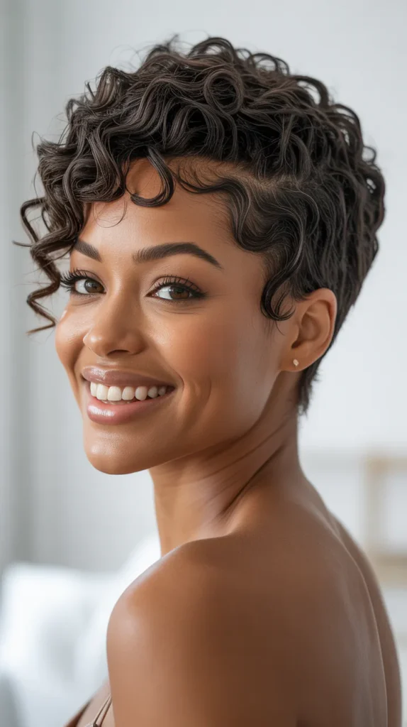 Short Curly Pixie