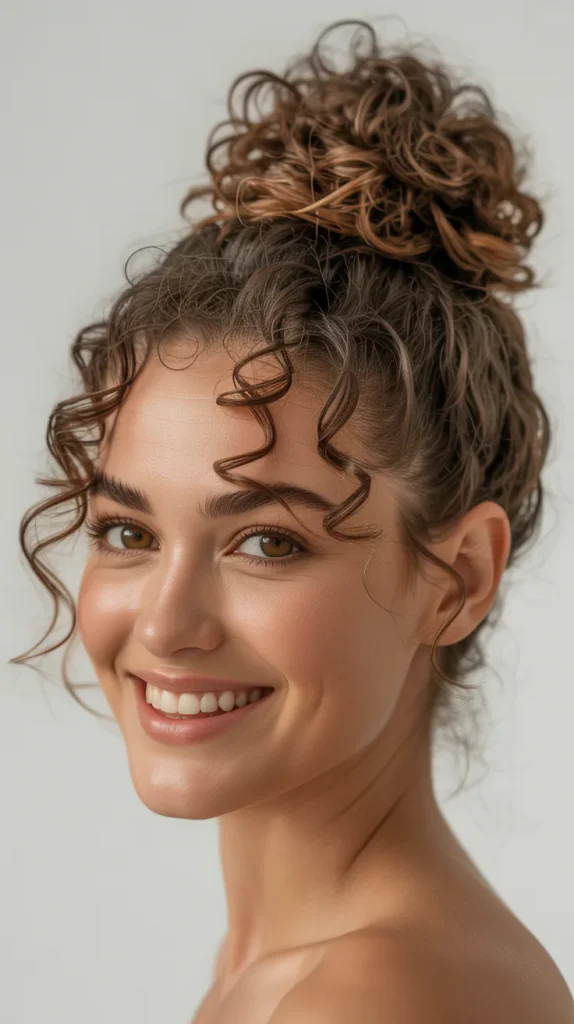 Curly Top Knot