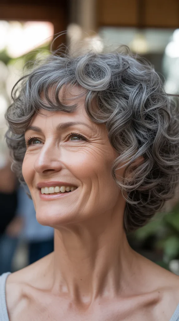 Curly Bangs with Bob