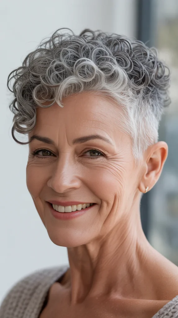 The Curly Tapered Cut