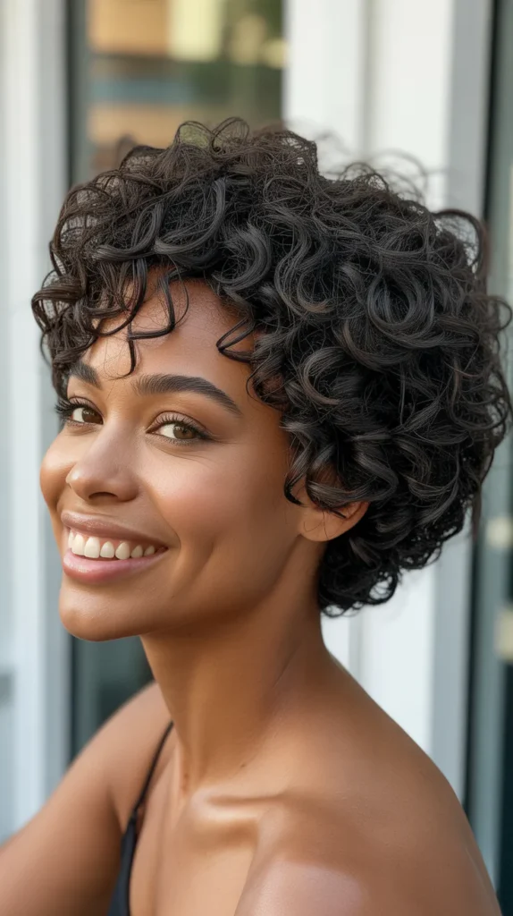 Short Layered Afro