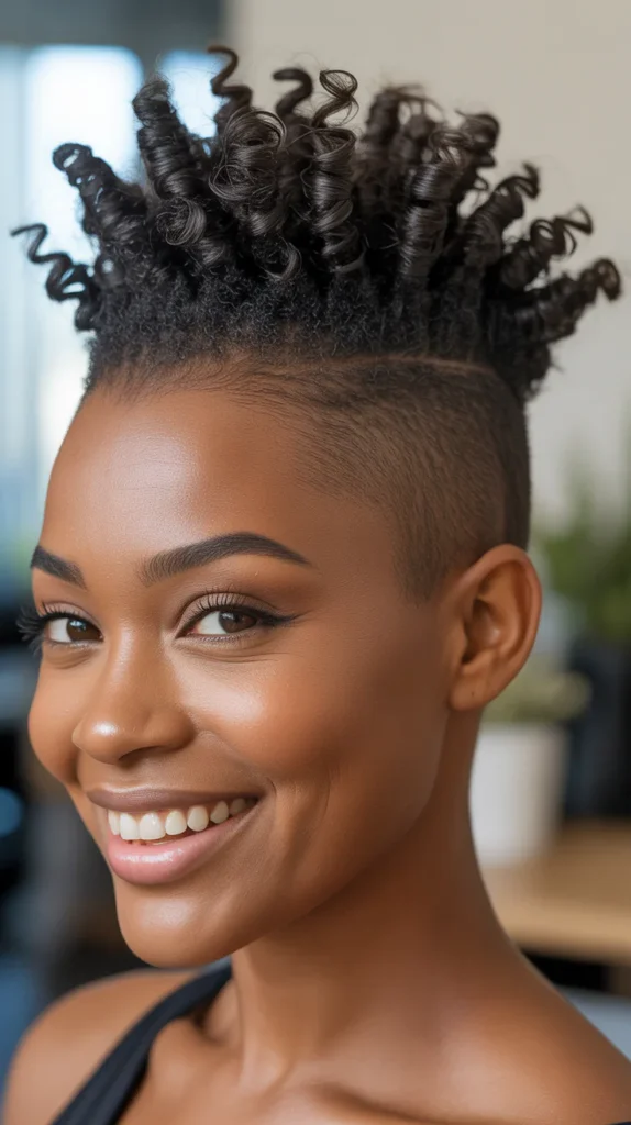 Short Mohawk with Curls