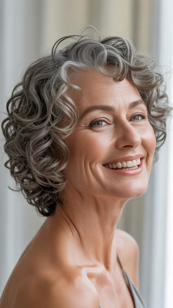 The Asymmetrical Curly Bob