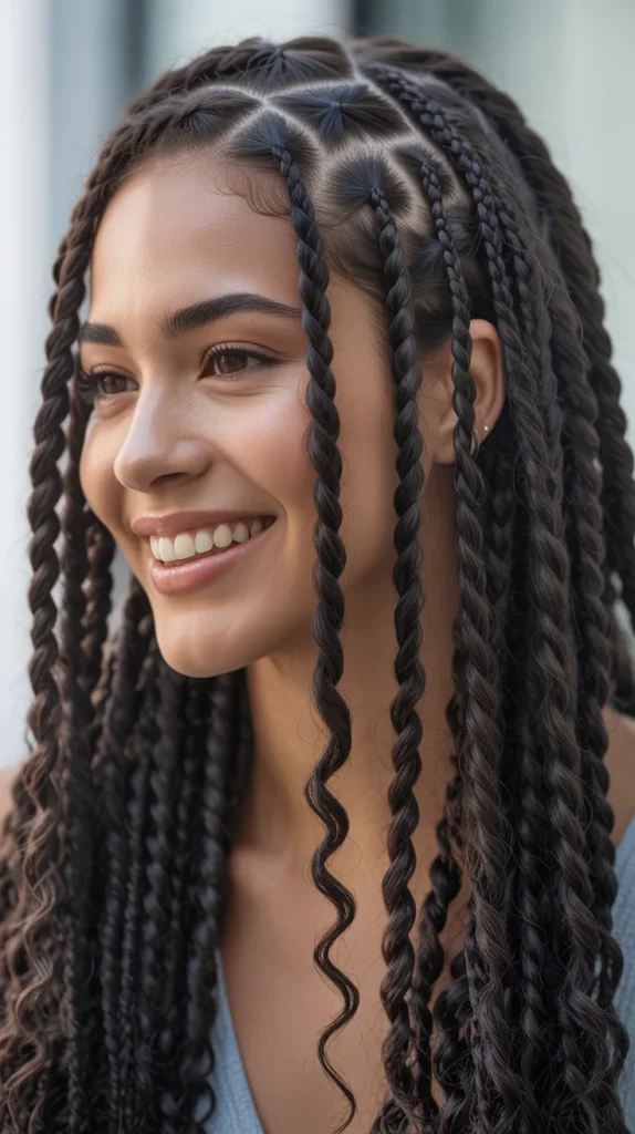 Crochet Braid with Twists