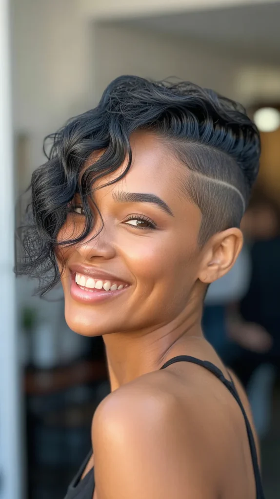 Wavy Pixie with Undercut