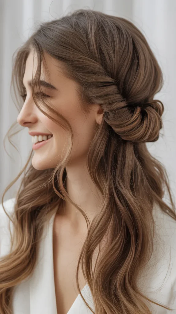  Twisted Half-Up Style