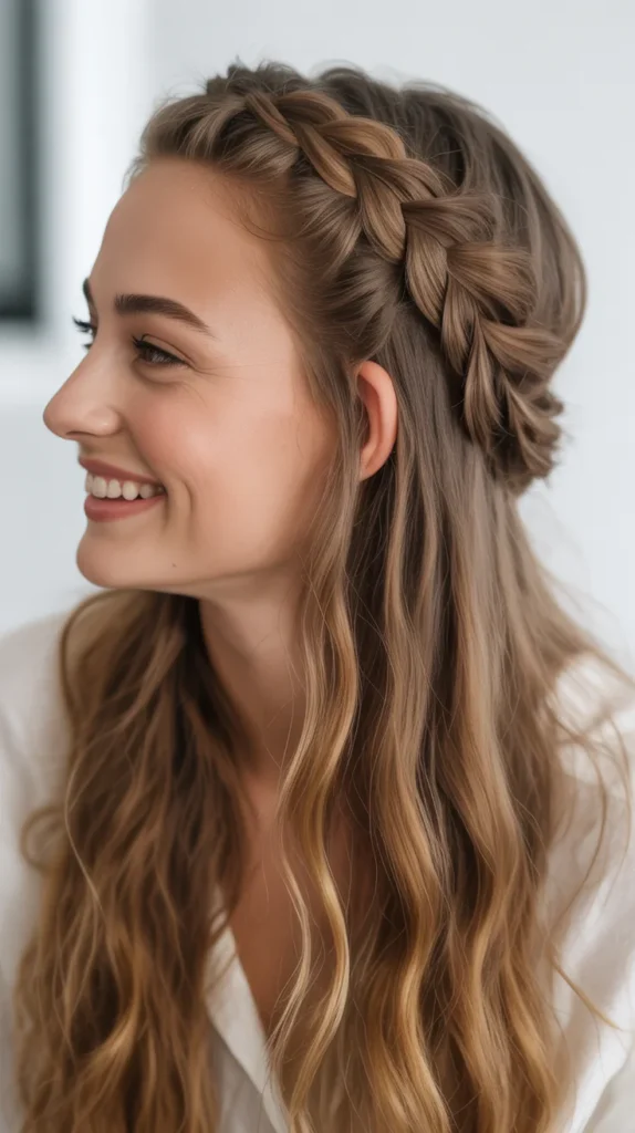 Half-Up Braided Updo