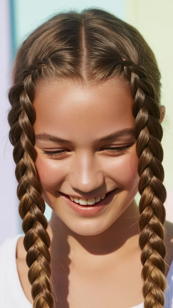 Double French Braids