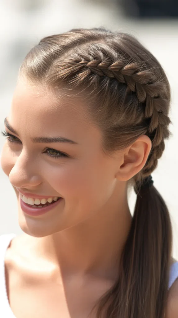 Double Dutch Braid into a Ponytail