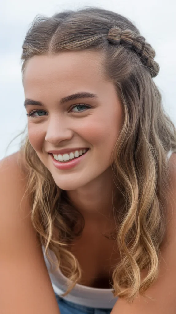 Twisted Half Up Hairstyle