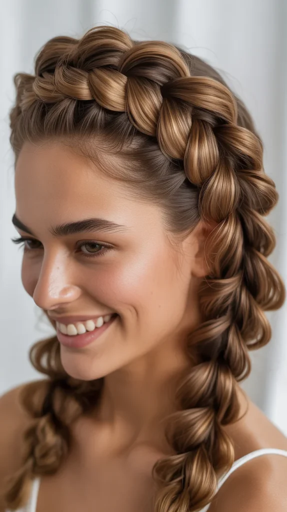  Bubble French Braid Crown