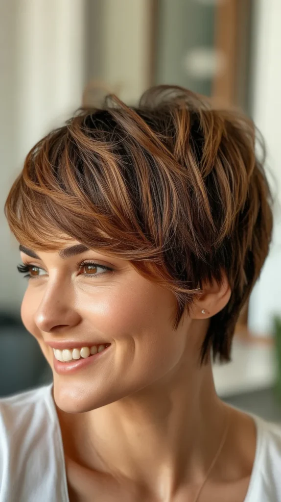  Layered Pixie Cut