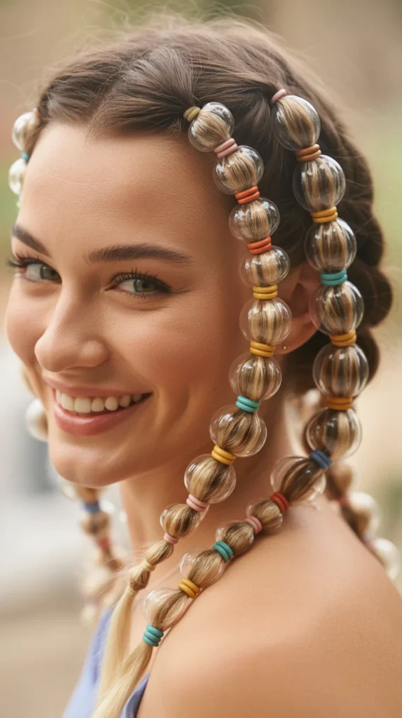 Bubble Braids with Beads