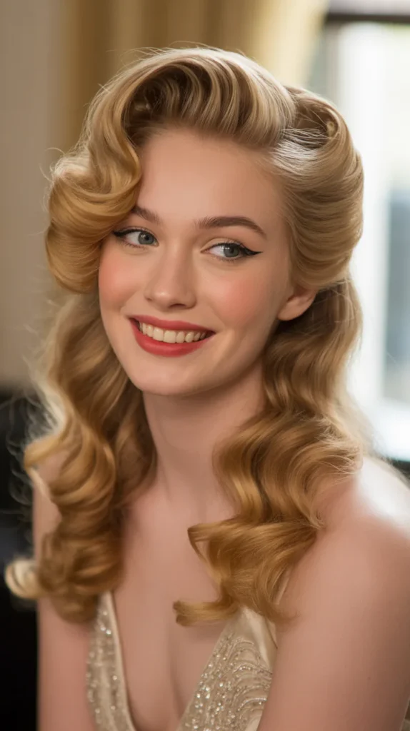 Retro-Inspired Half-Up Half-Down